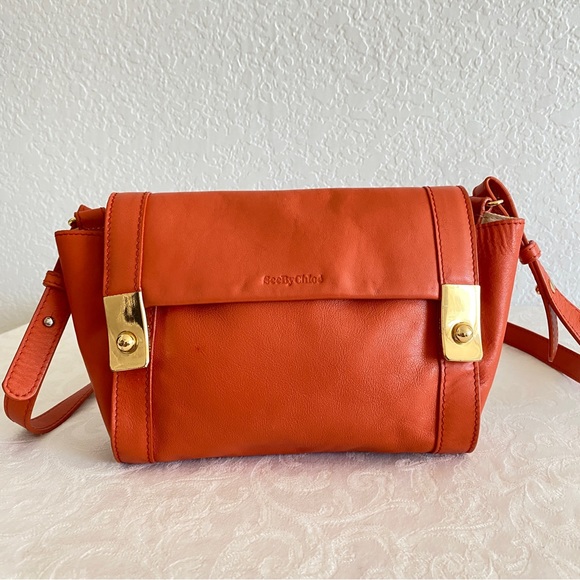 See By Chloe | Bags | See By Chloe Coral Leather Jill Crossbody 